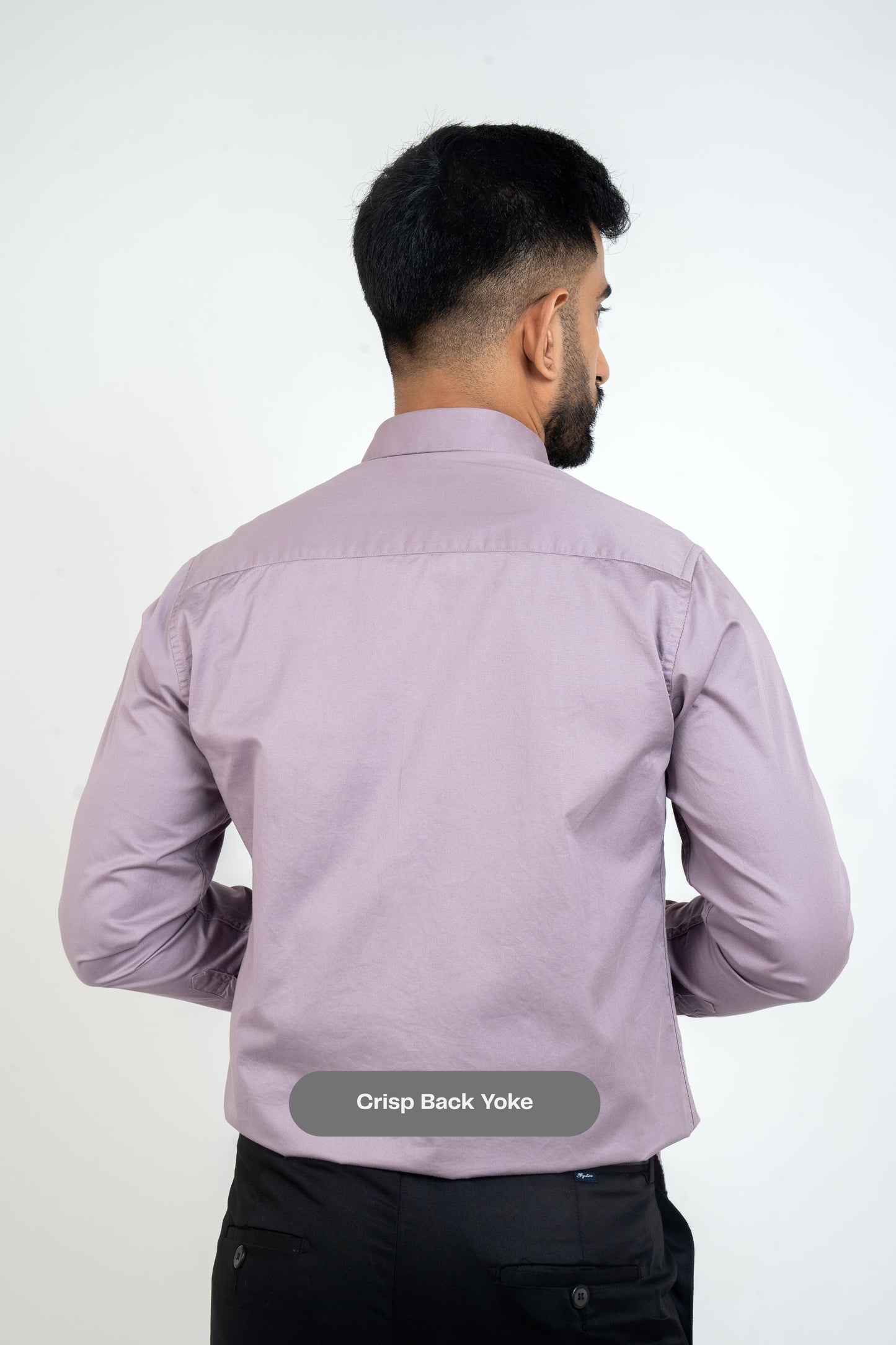 Lavender Herb Workflow Cotton Satin Solid Shirt