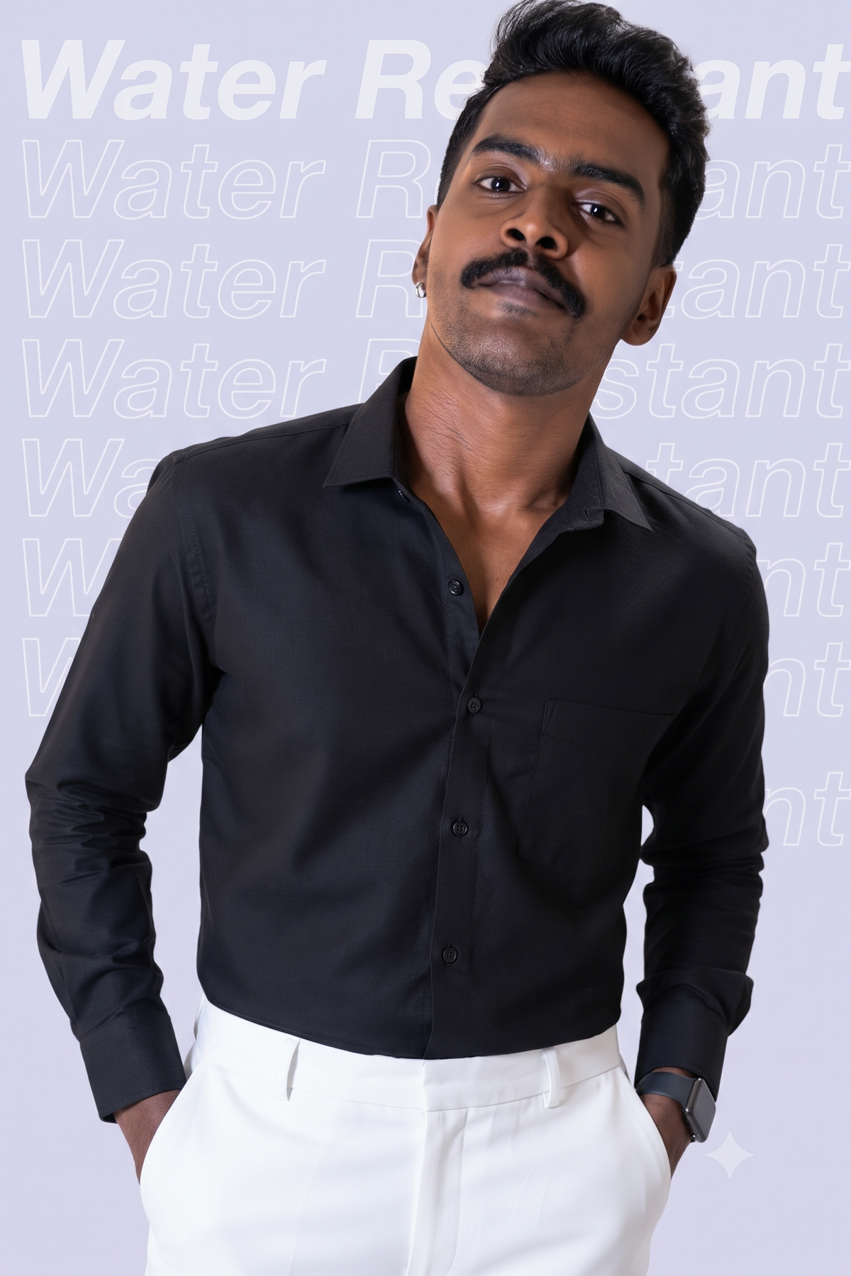 Workflow Water Resistant Solid Shirt - Black