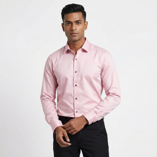 Workflow Cotton Satin Solid Shirt