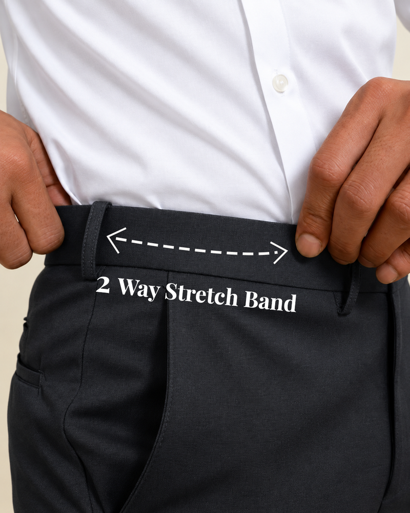 Workflow Pants -Blackish Grey (2 Way Stretch Band)