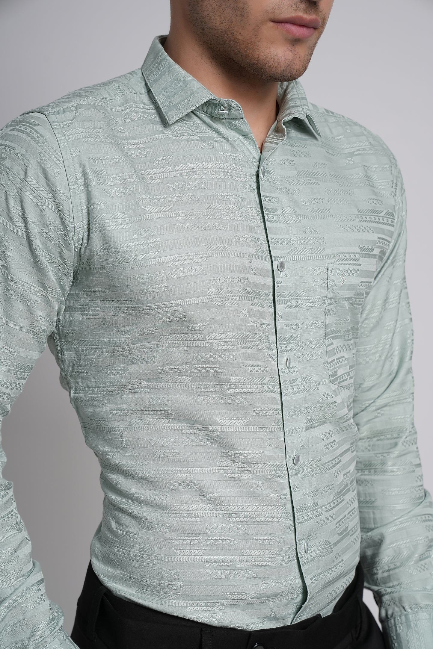 Pastel Workflow Cotton Solid Shirt - 8363