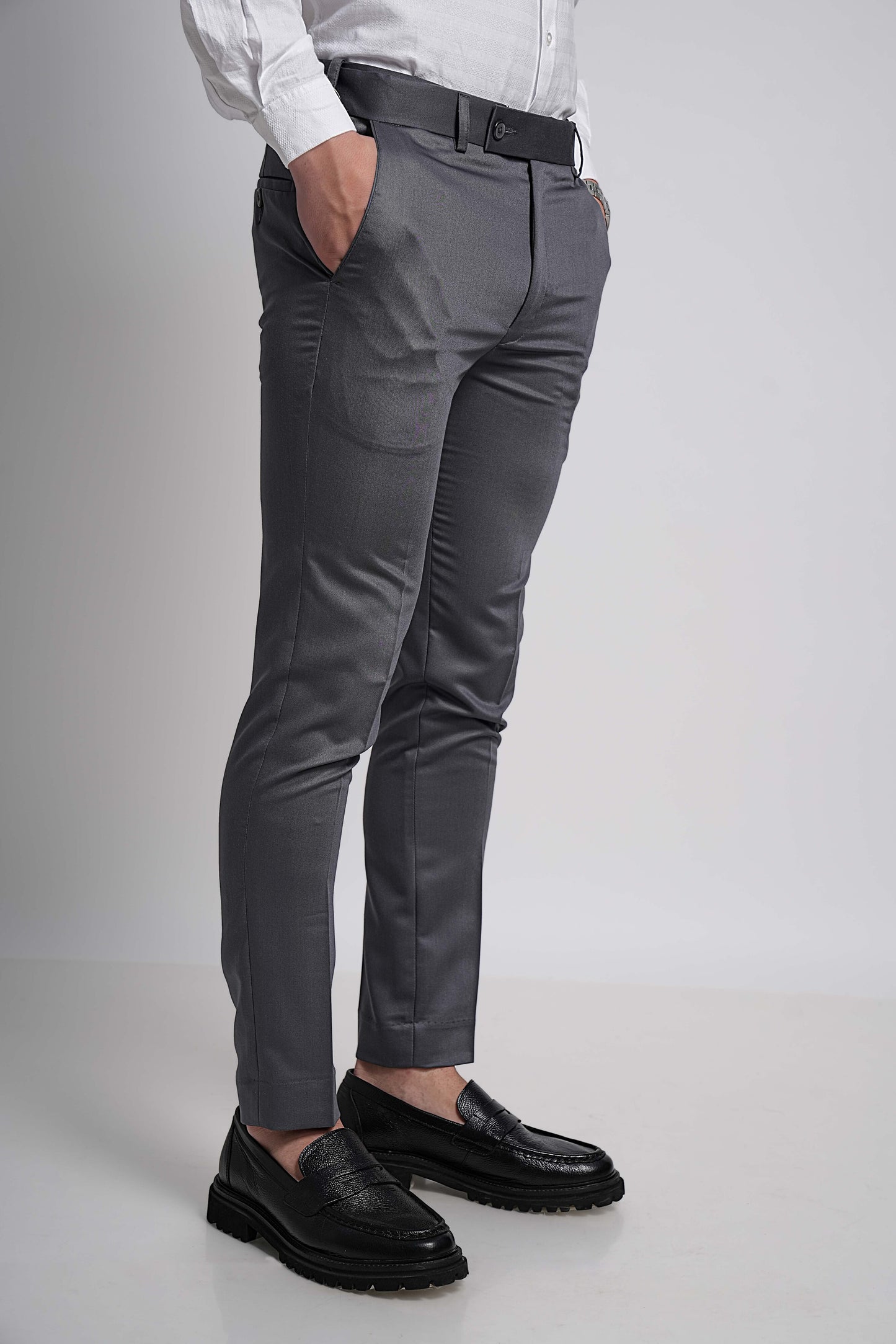 Elegant Men's Signature Cotton Formal Trousers – Tailored Fit & All-Day Comfort