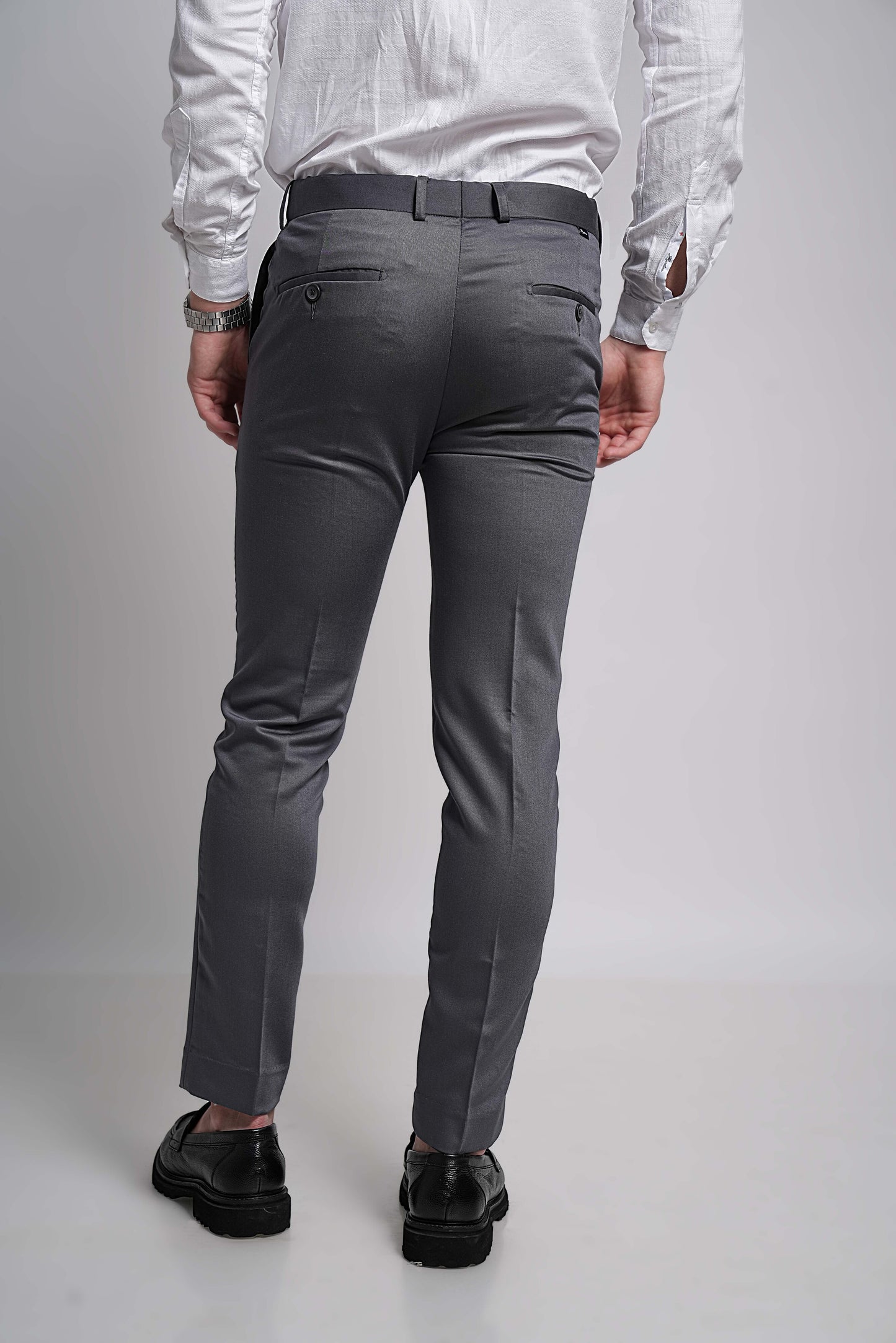 Elegant Men's Signature Cotton Formal Trousers – Tailored Fit & All-Day Comfort