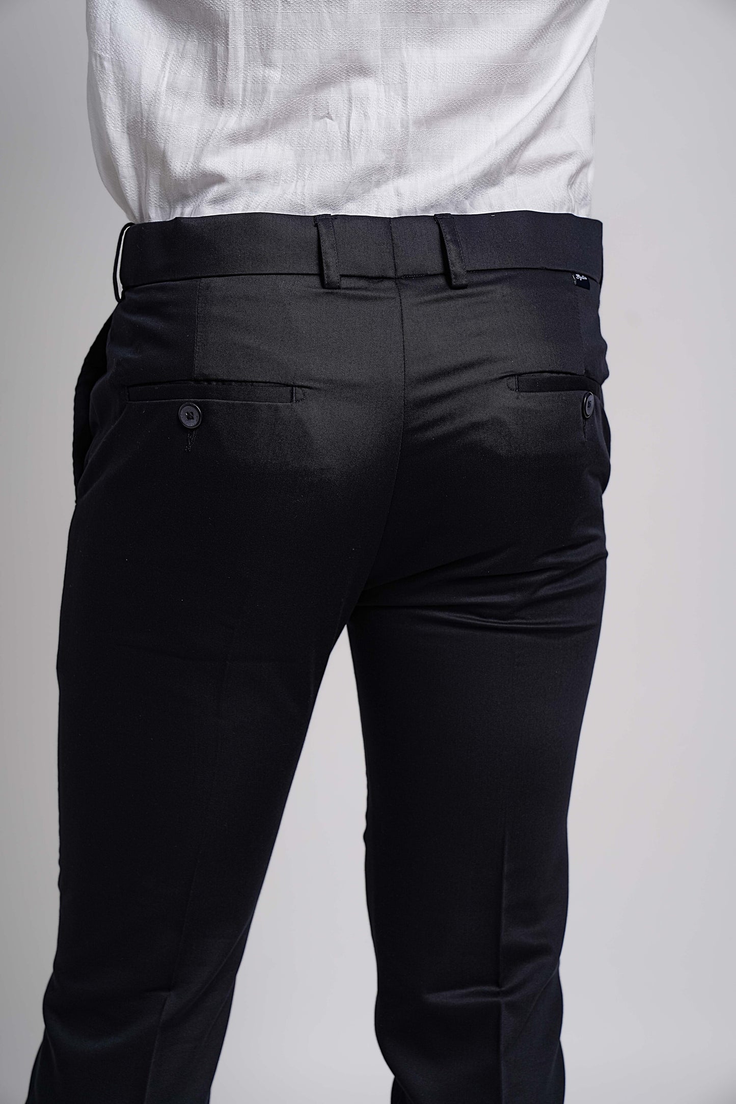 Slim Fit Signature Cotton Trousers for Men – Modern & Sophisticated