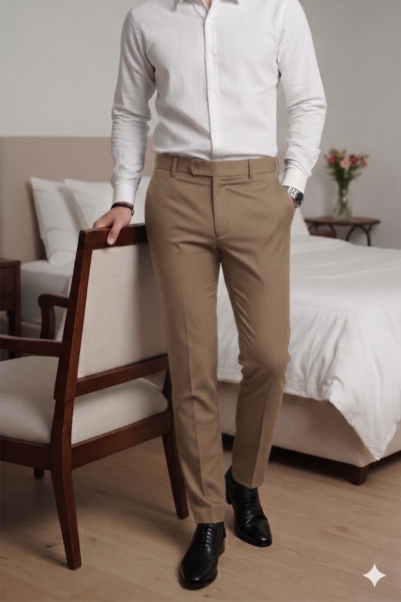 Move Ease Flexi Trousers -Coffee Brown