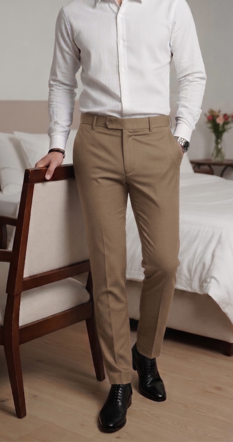 Move Ease Flexi Trousers -Coffee Brown