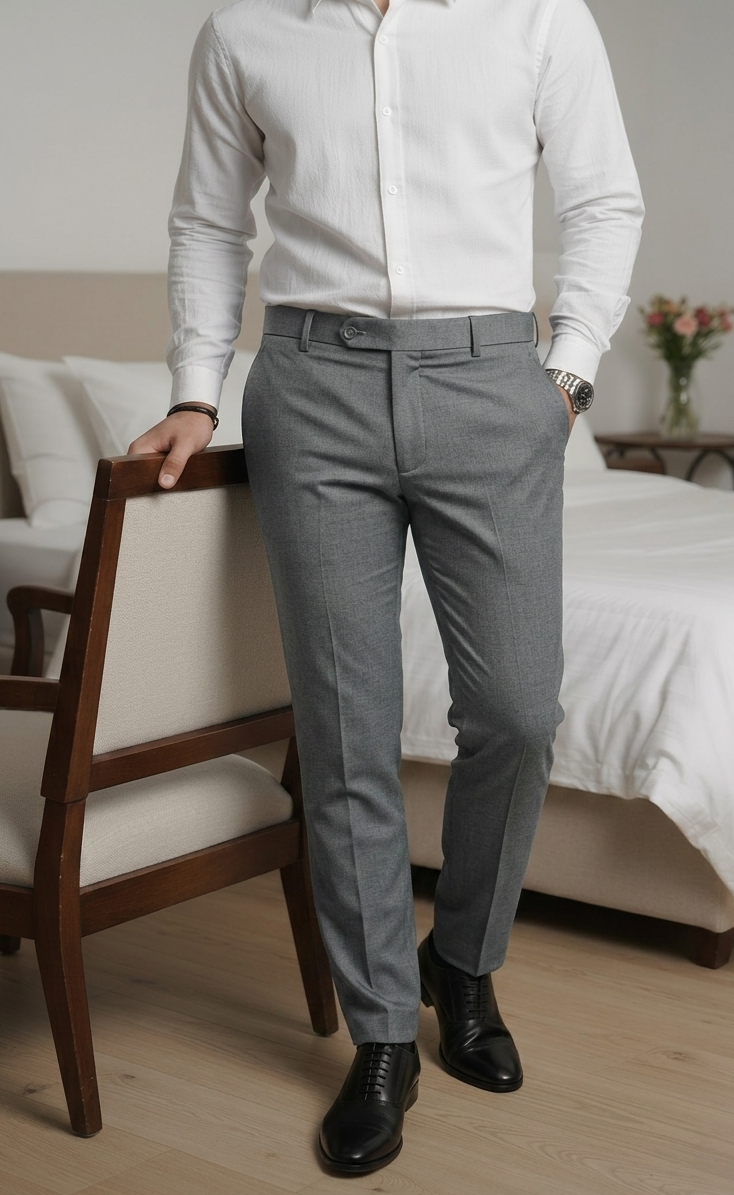 Move Ease Flexi Trousers - Antracite Silver