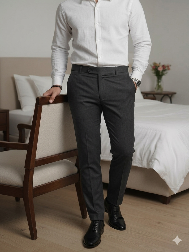 Move Ease Flexi Trousers - Slate Brown