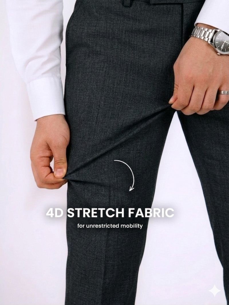 Move Ease Flexi Trousers - Carbon Blue