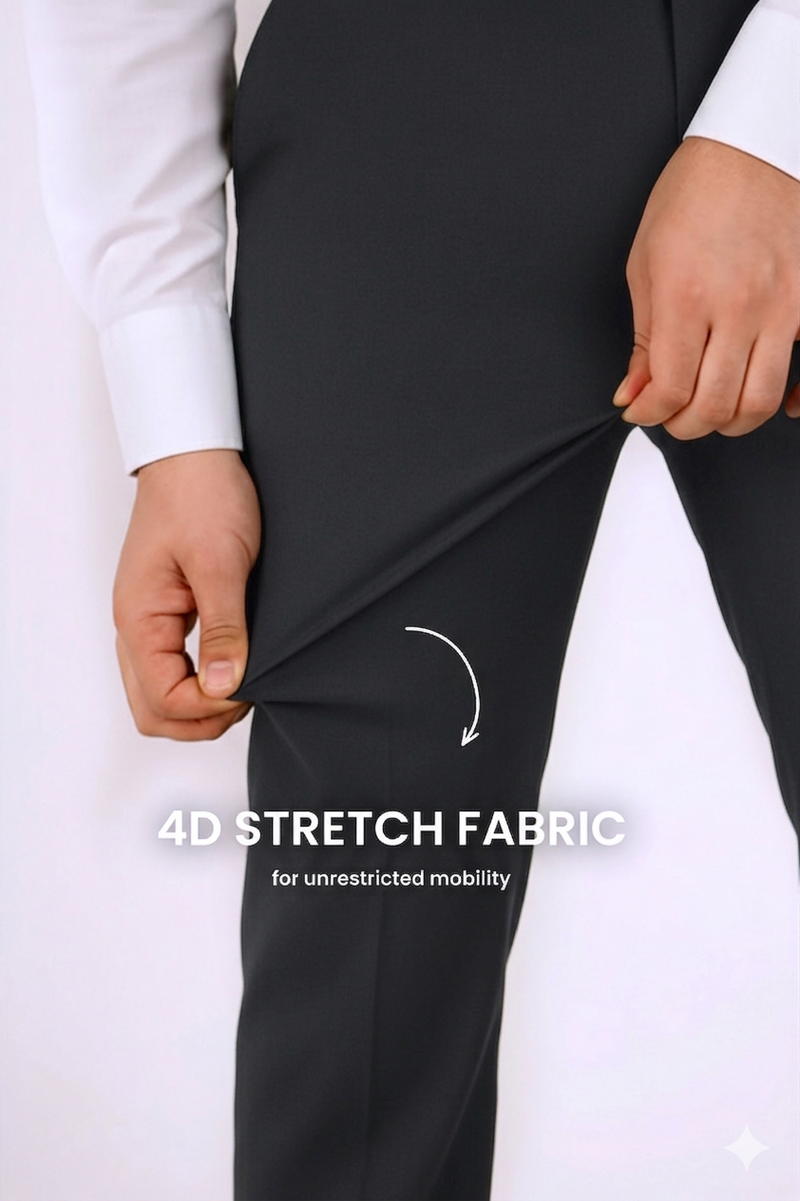 Move Ease Flexi Trousers -Blackish Grey