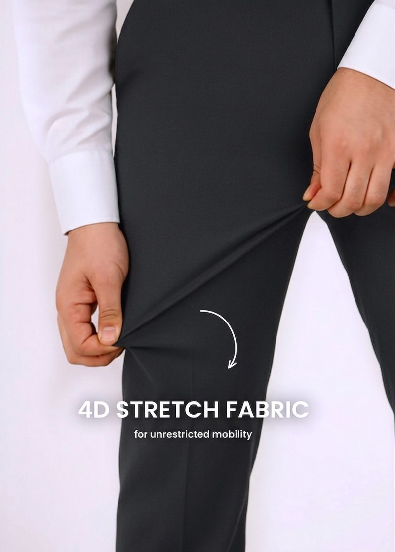 Move Ease Flexi Trousers -Blackish Grey