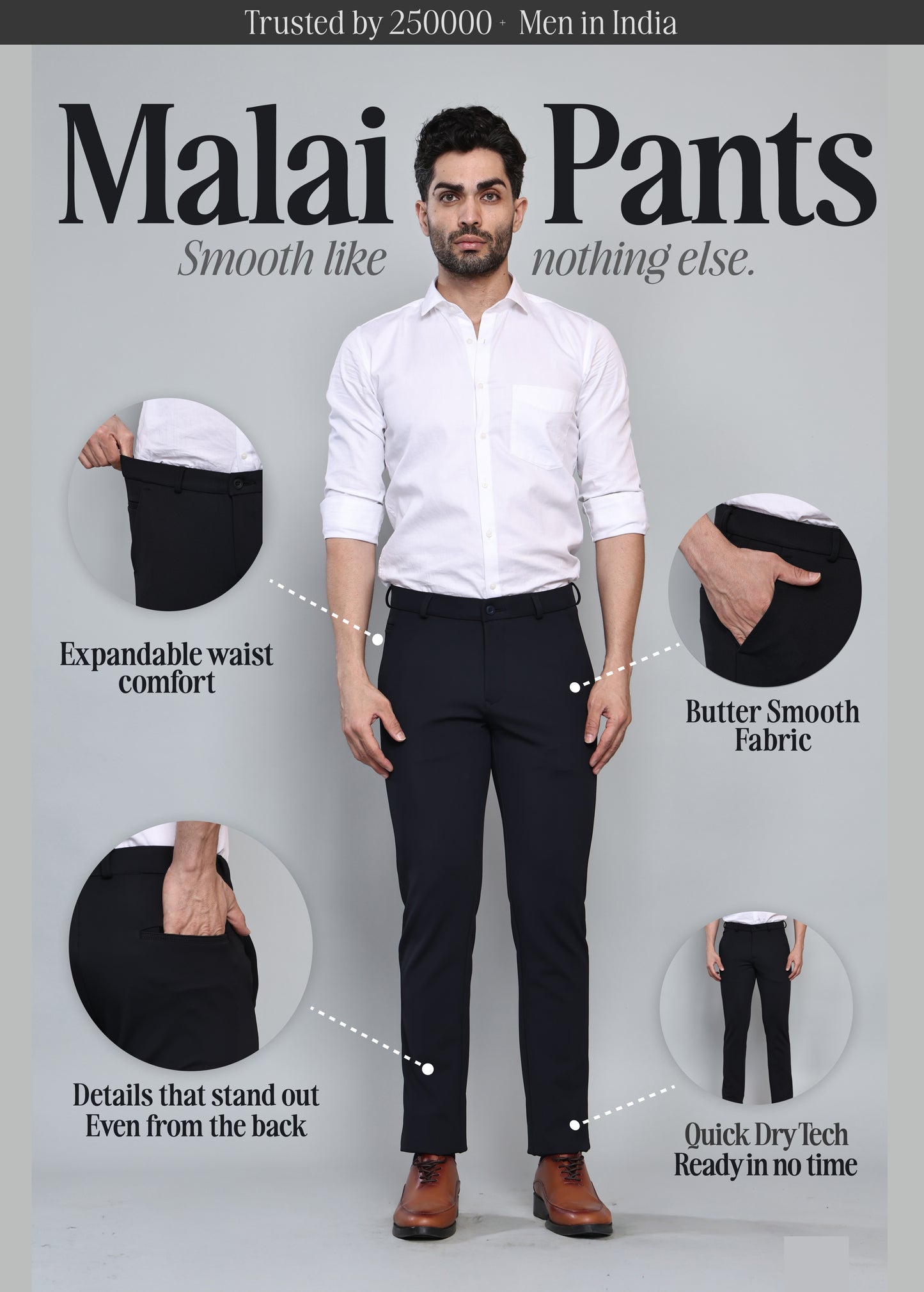 Malai Pant- Z Black