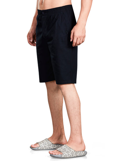 Dark Blue 3/4th Shorts For Him