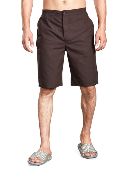 Brown 3/4th Shorts For Men