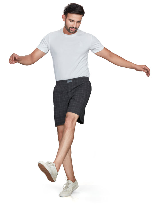 Box Checked Shorts for Men