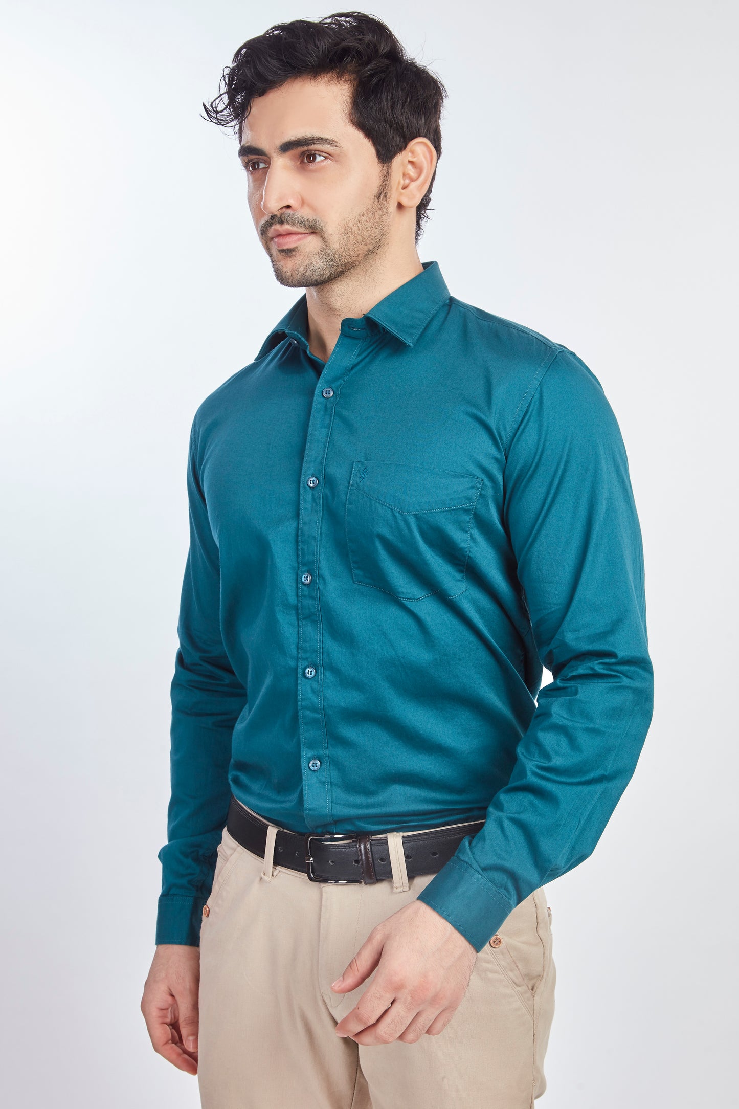 Green Satin Shirt