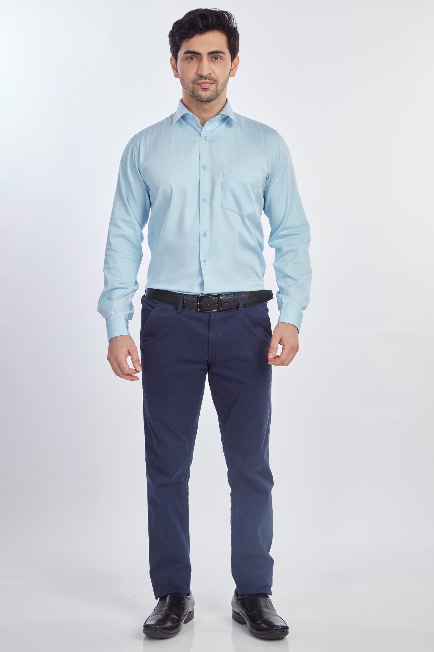 Sky blue Satin Shirt