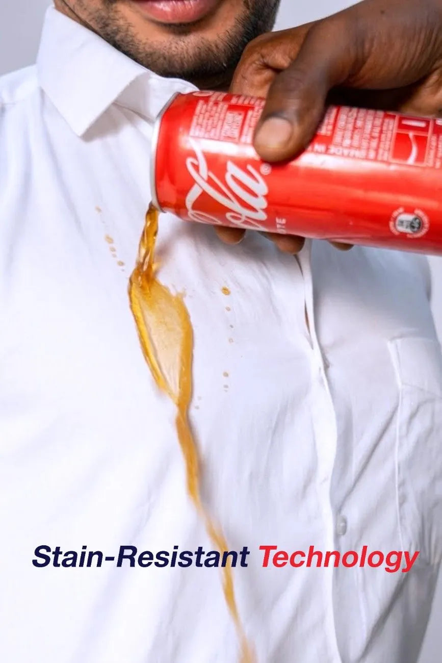 White Workflow Water Resistant Solid Shirt