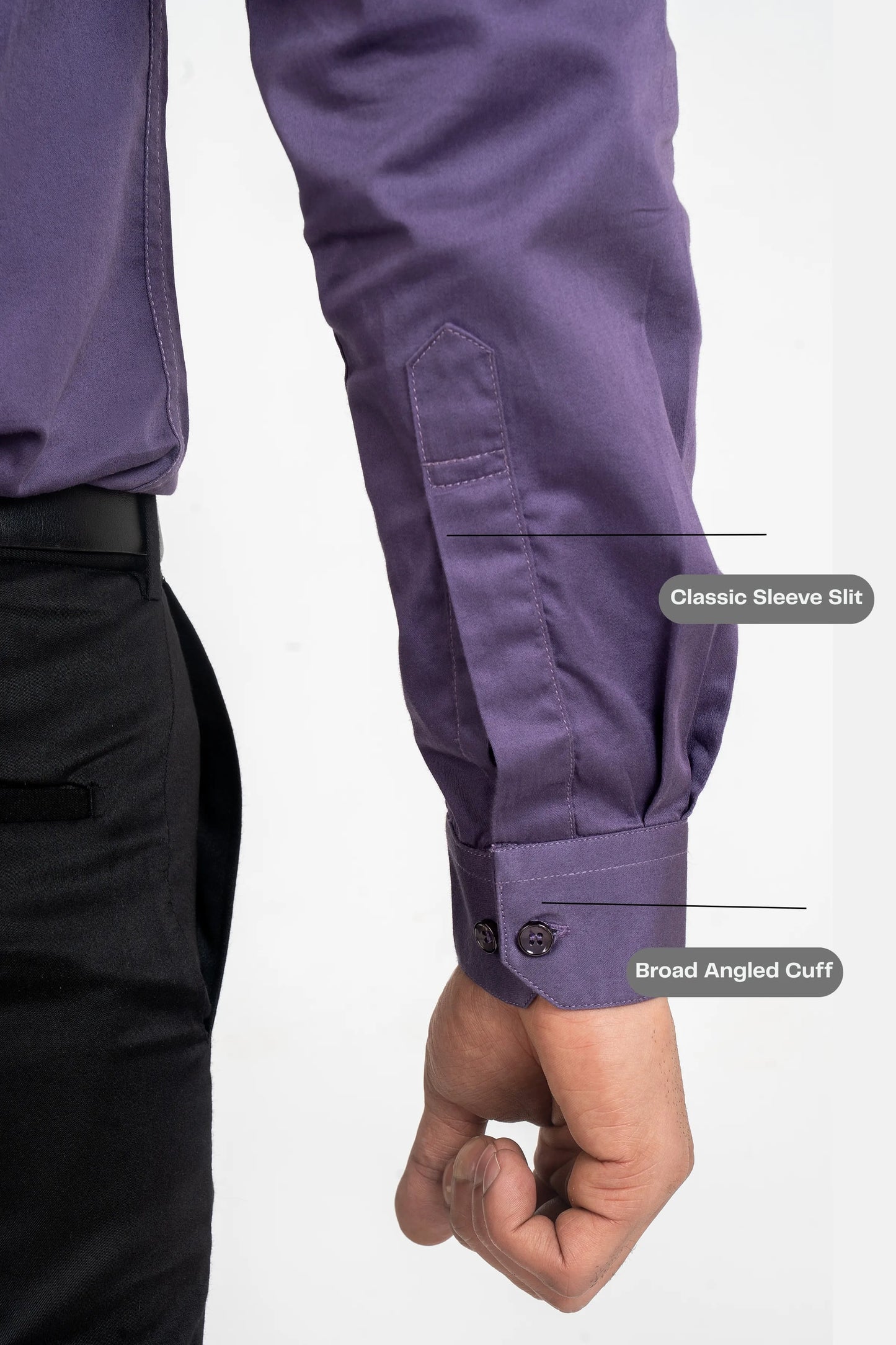 Workflow Cotton Satin Solid Shirt