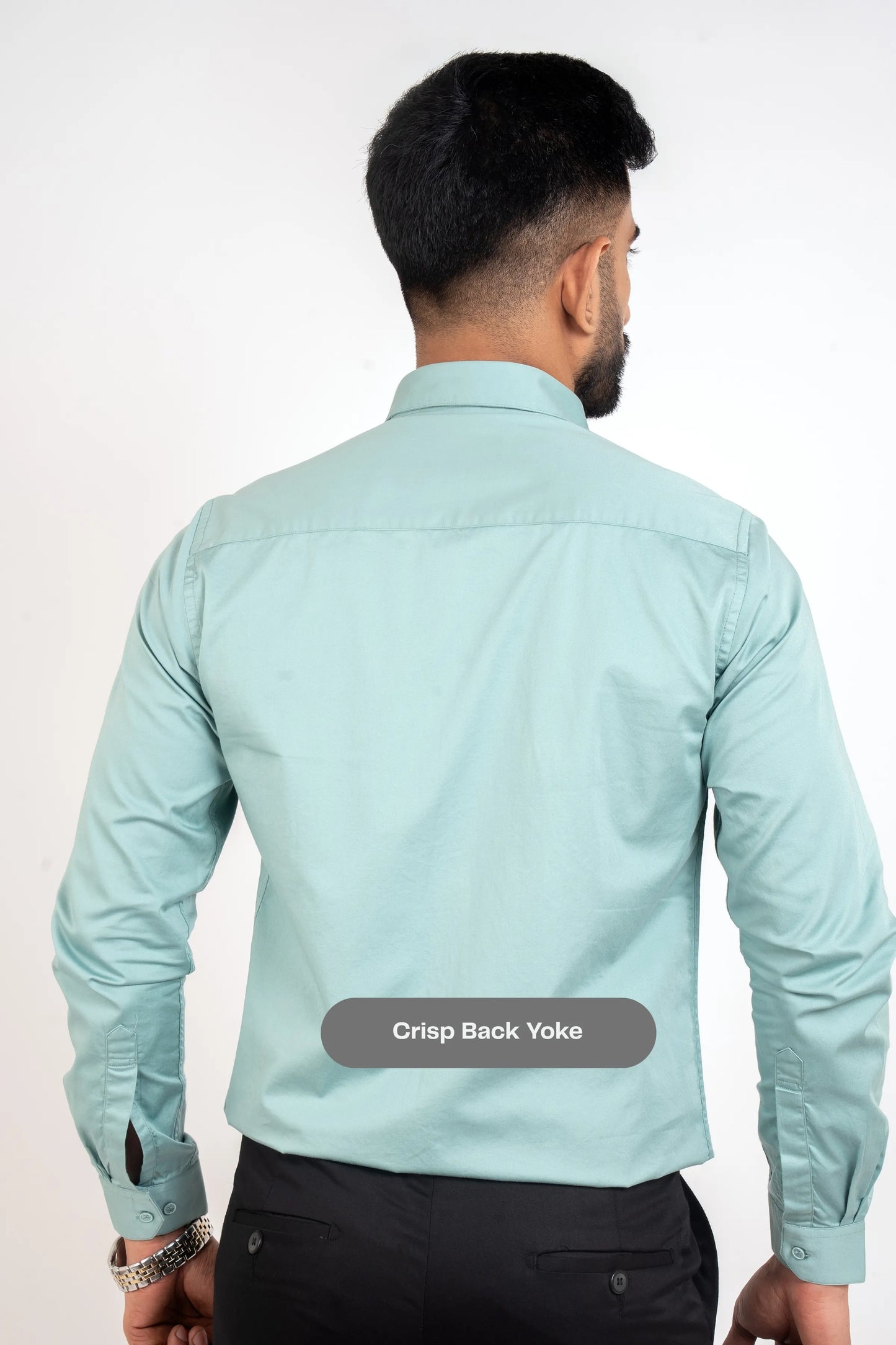 Workflow Cotton Satin Solid Shirt