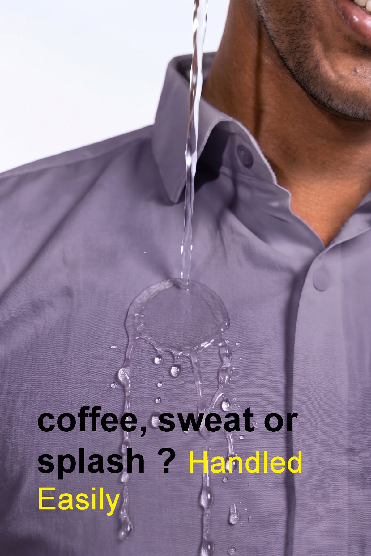Workflow Water Resistant Solid Shirt - Purple Pink