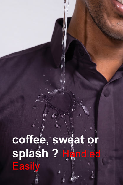 Workflow Water Resistant Solid Shirt - Purple