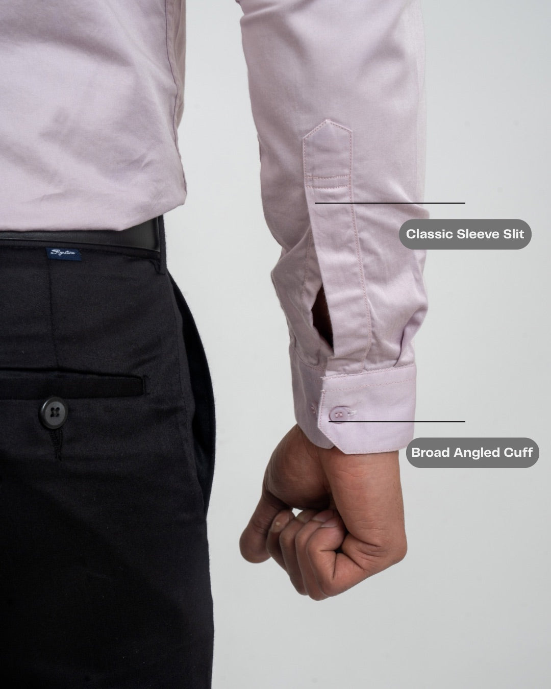 Orchid Ice Workflow Cotton Satin Solid Shirt