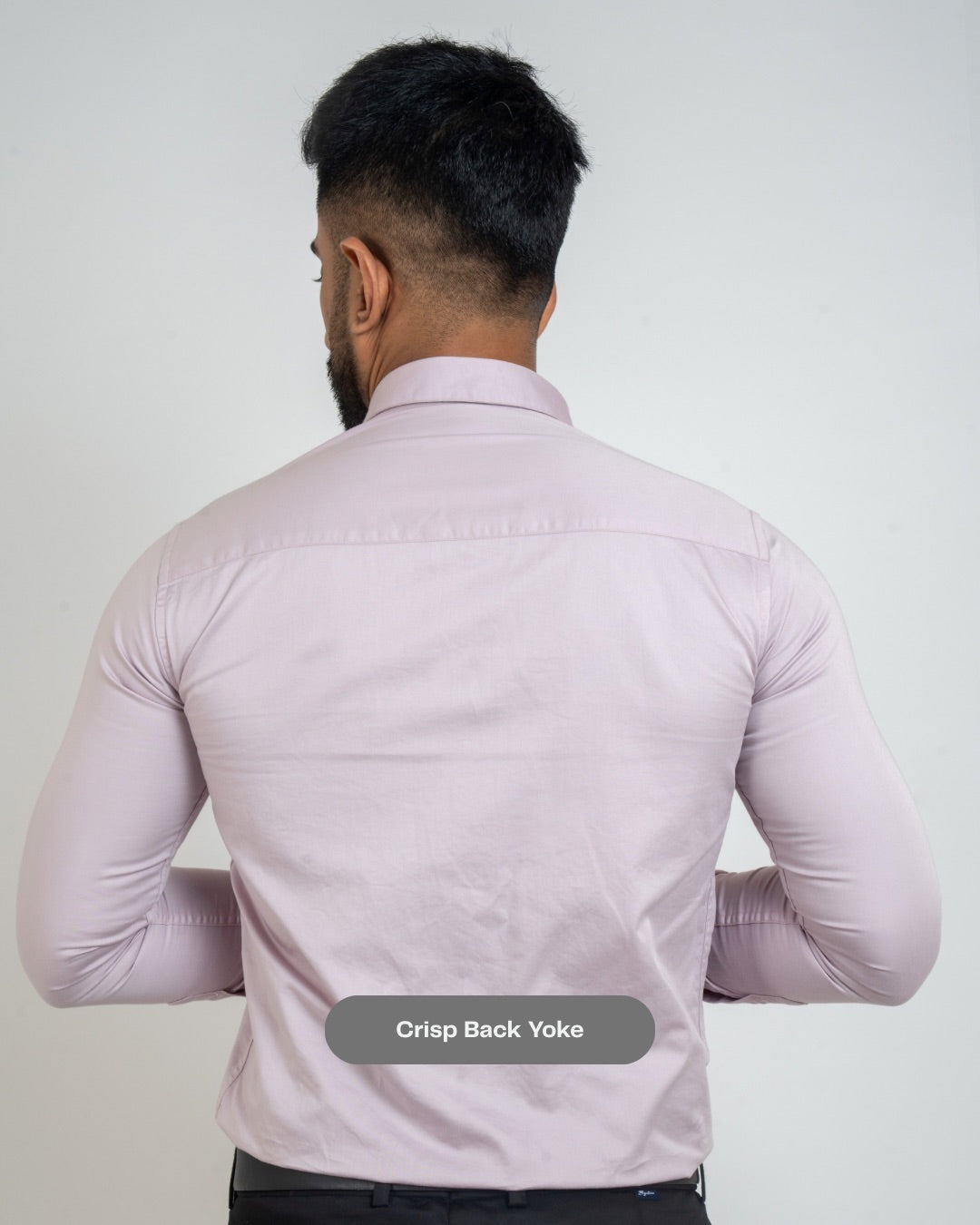 Orchid Ice Workflow Cotton Satin Solid Shirt