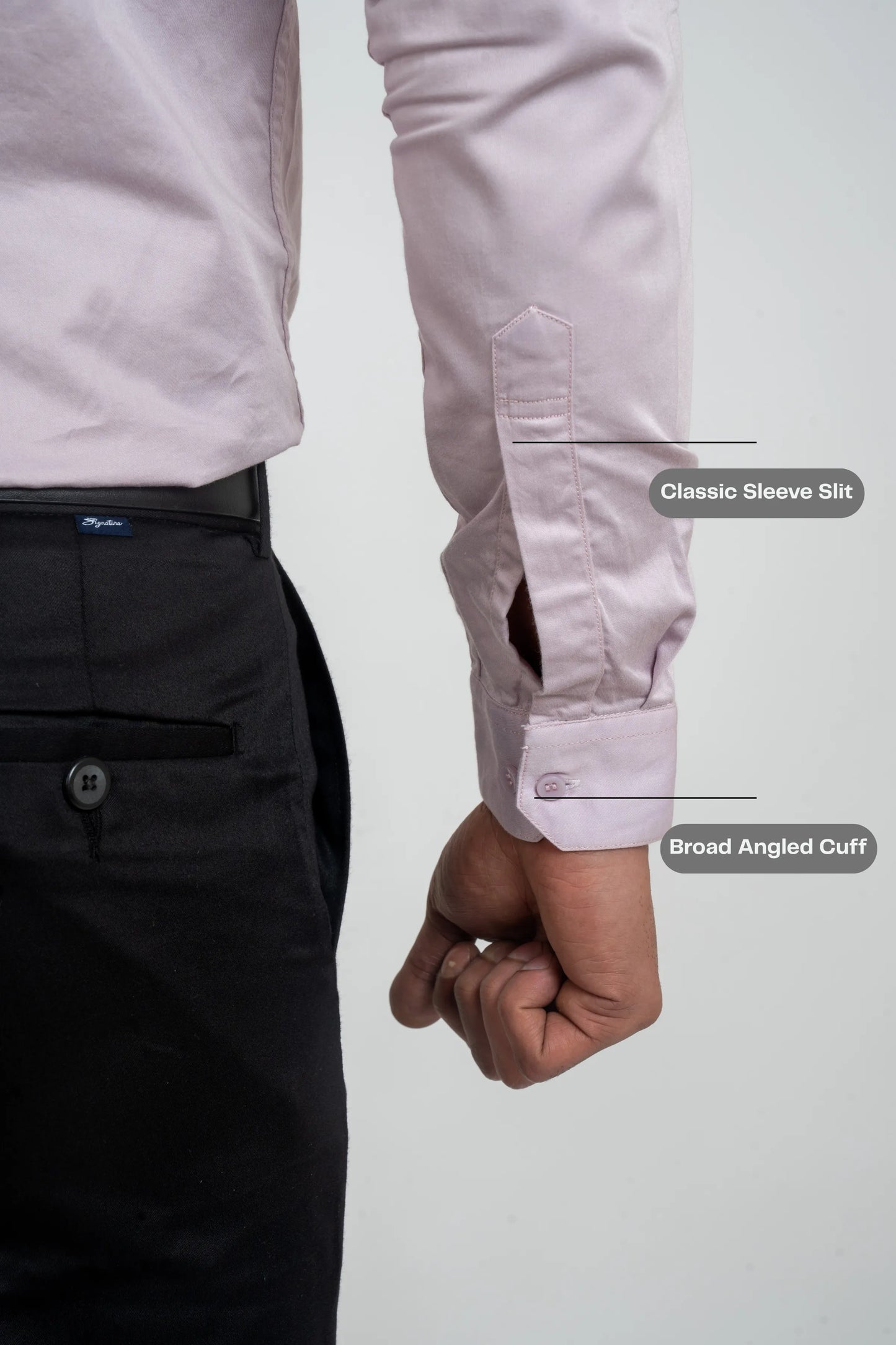 Workflow Cotton Satin Solid Shirt