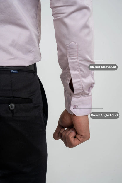 Workflow Cotton Satin Solid Shirt