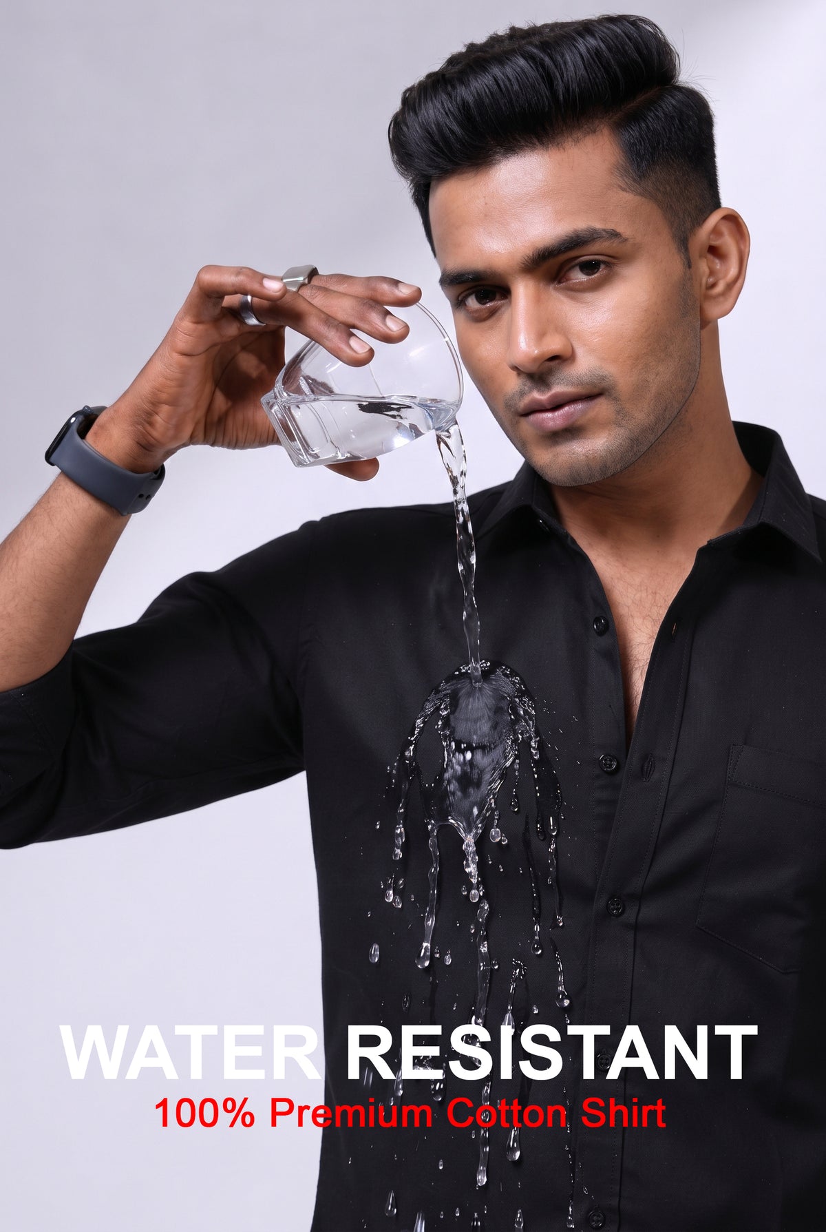 Workflow Water Resistant Solid Shirt - Black
