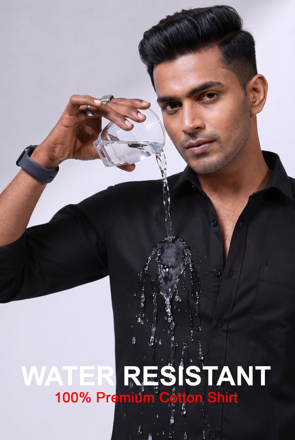 Workflow Water Resistant Solid Shirt - Black