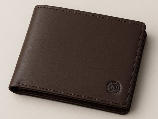Men Brown Textured Two Fold Wallet