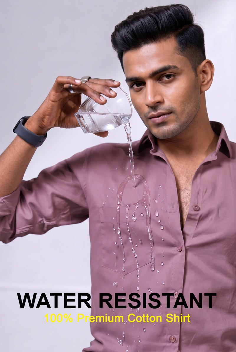 Workflow Water Resistant Solid Shirt - Dusky Rose