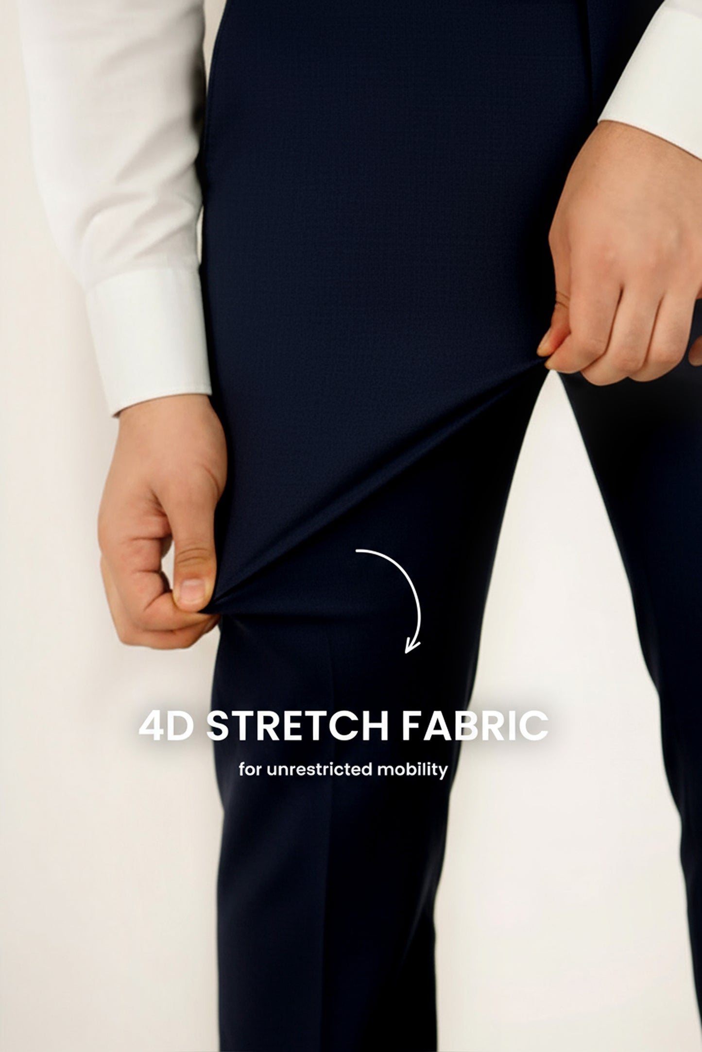 Move Ease Flexi Trousers - Navy Blue