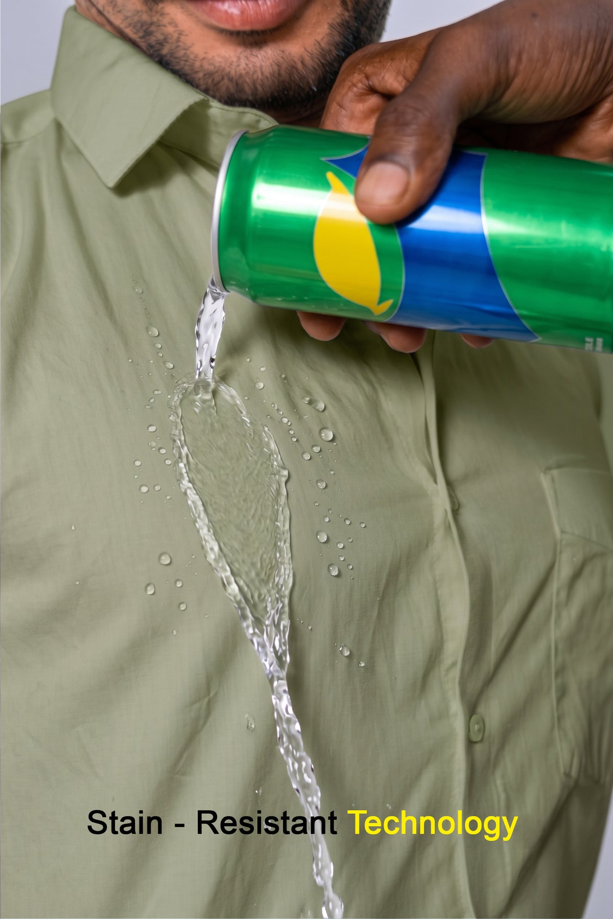 Workflow Water Resistant Solid Shirt - Khaki Green