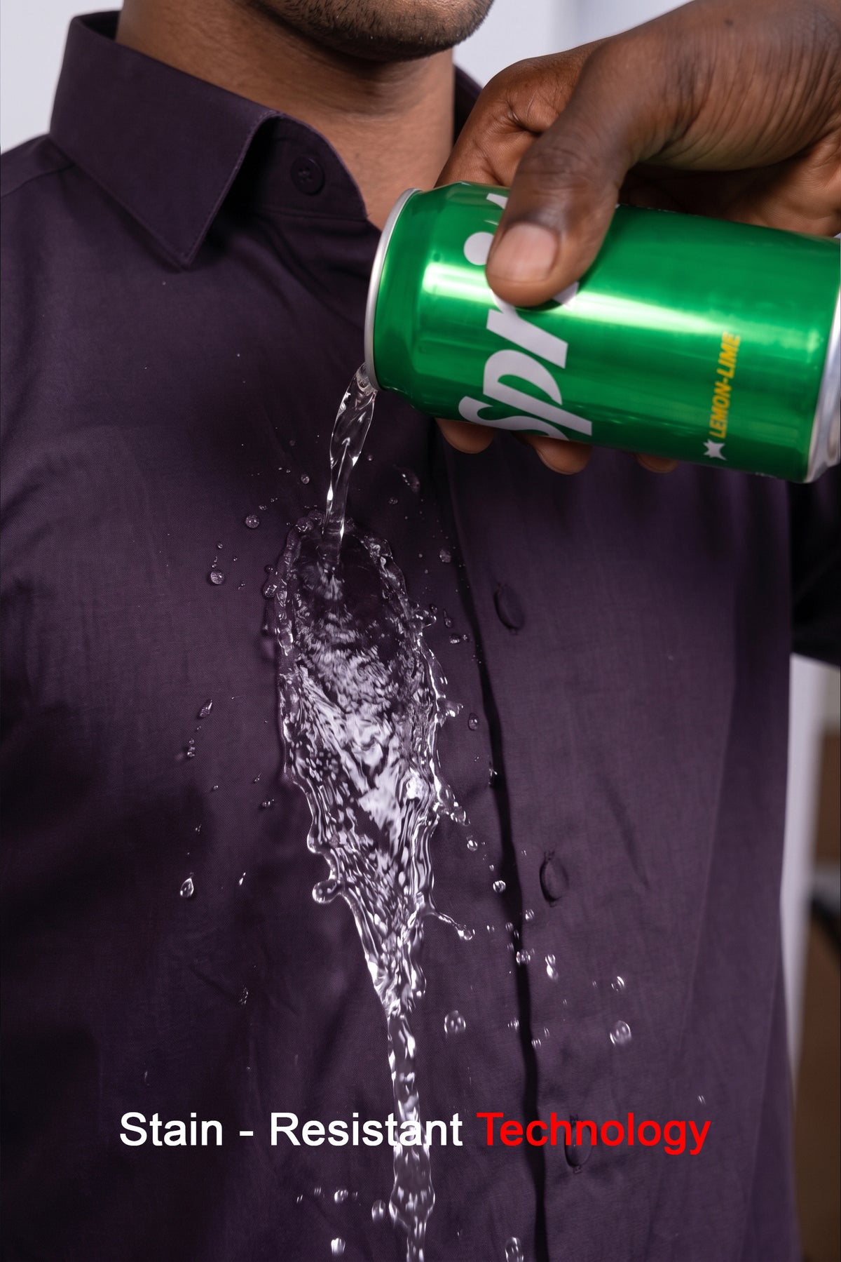 Workflow Water Resistant Solid Shirt - Purple