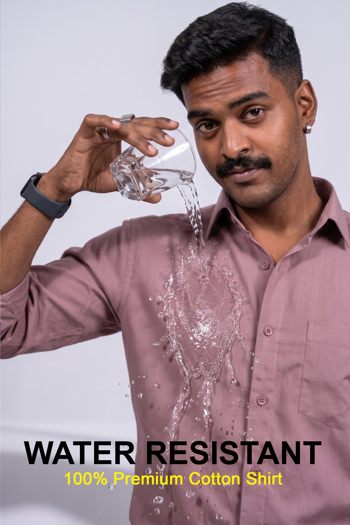 Workflow Water Resistant Solid Shirt - Dusky Rose