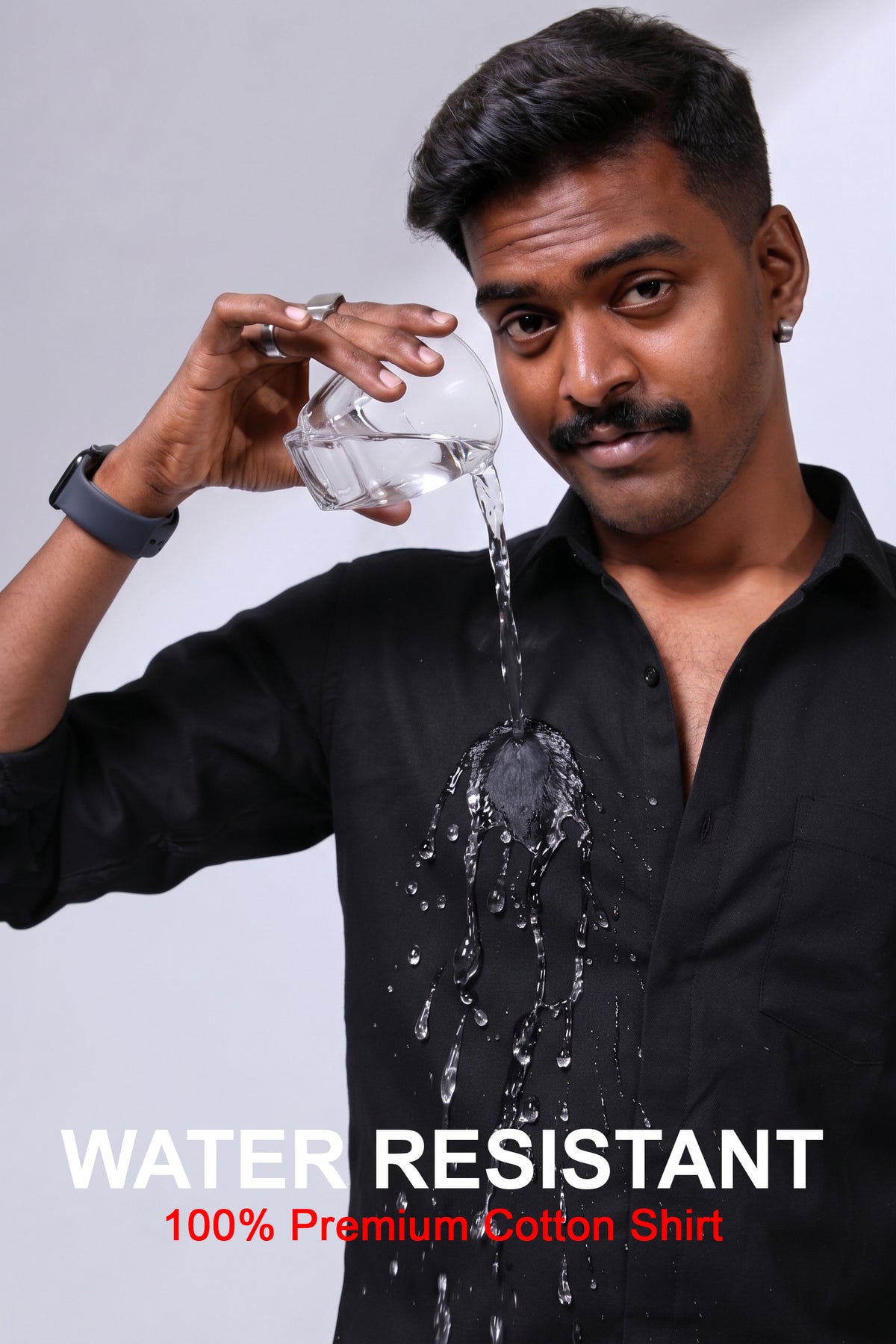 Workflow Water Resistant Solid Shirt - Black