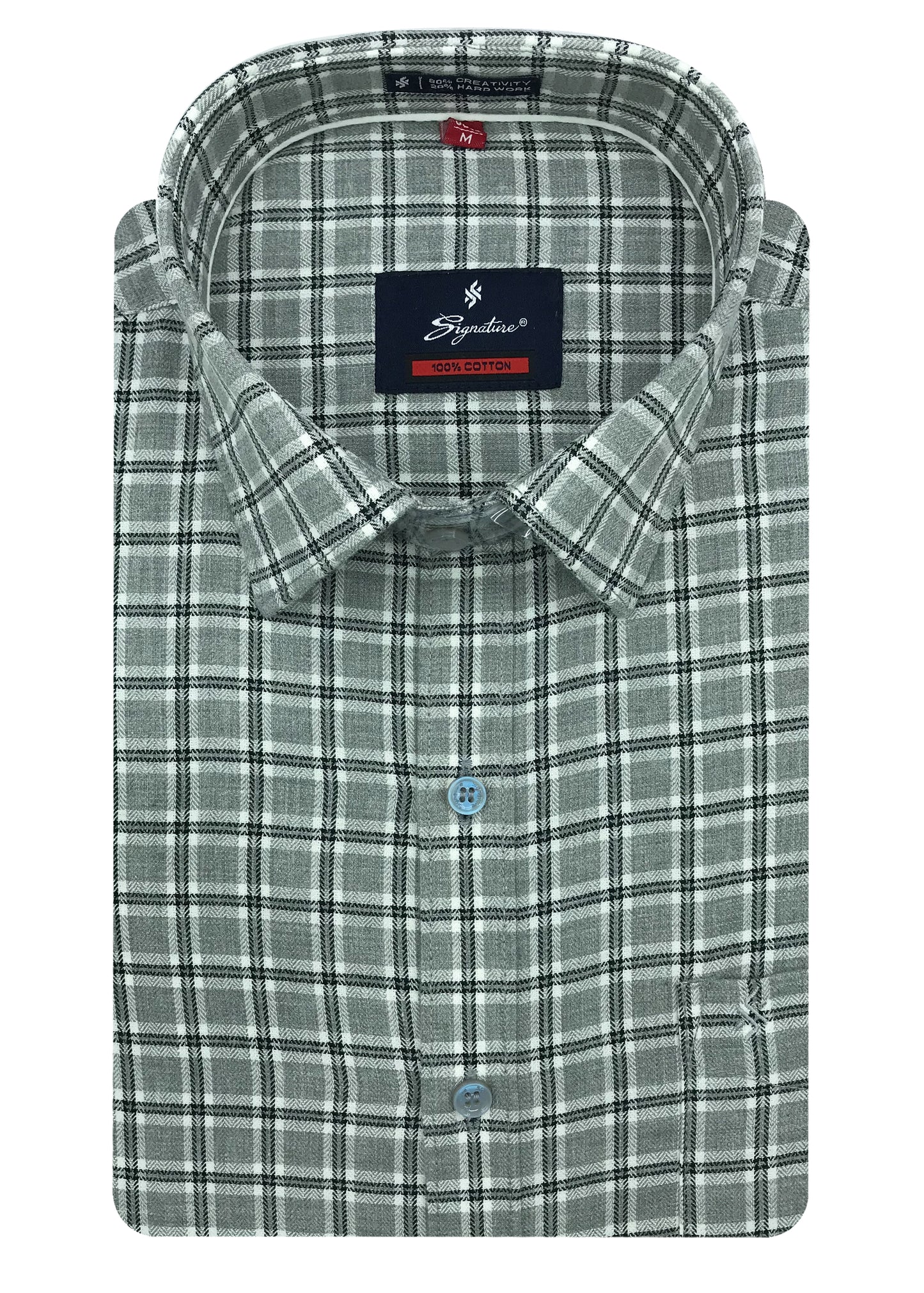 Medium Checks Cotton Men Casual Check Shirt