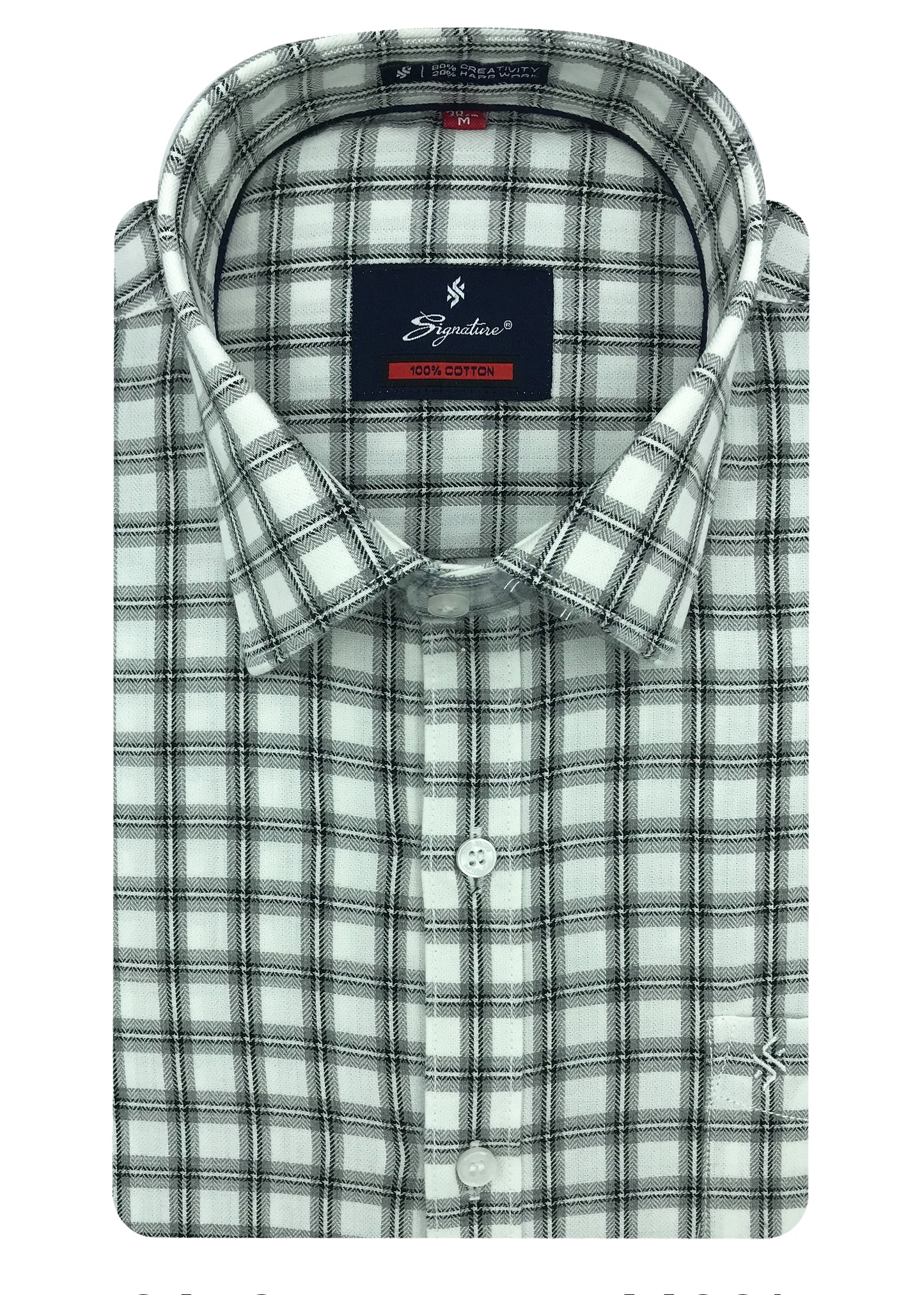 Medium Checks Cotton Men Casual Check Shirt