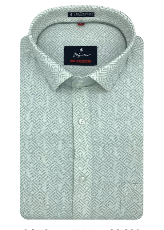 Pastel Gray Vector Modern Premium Cotton Shirt