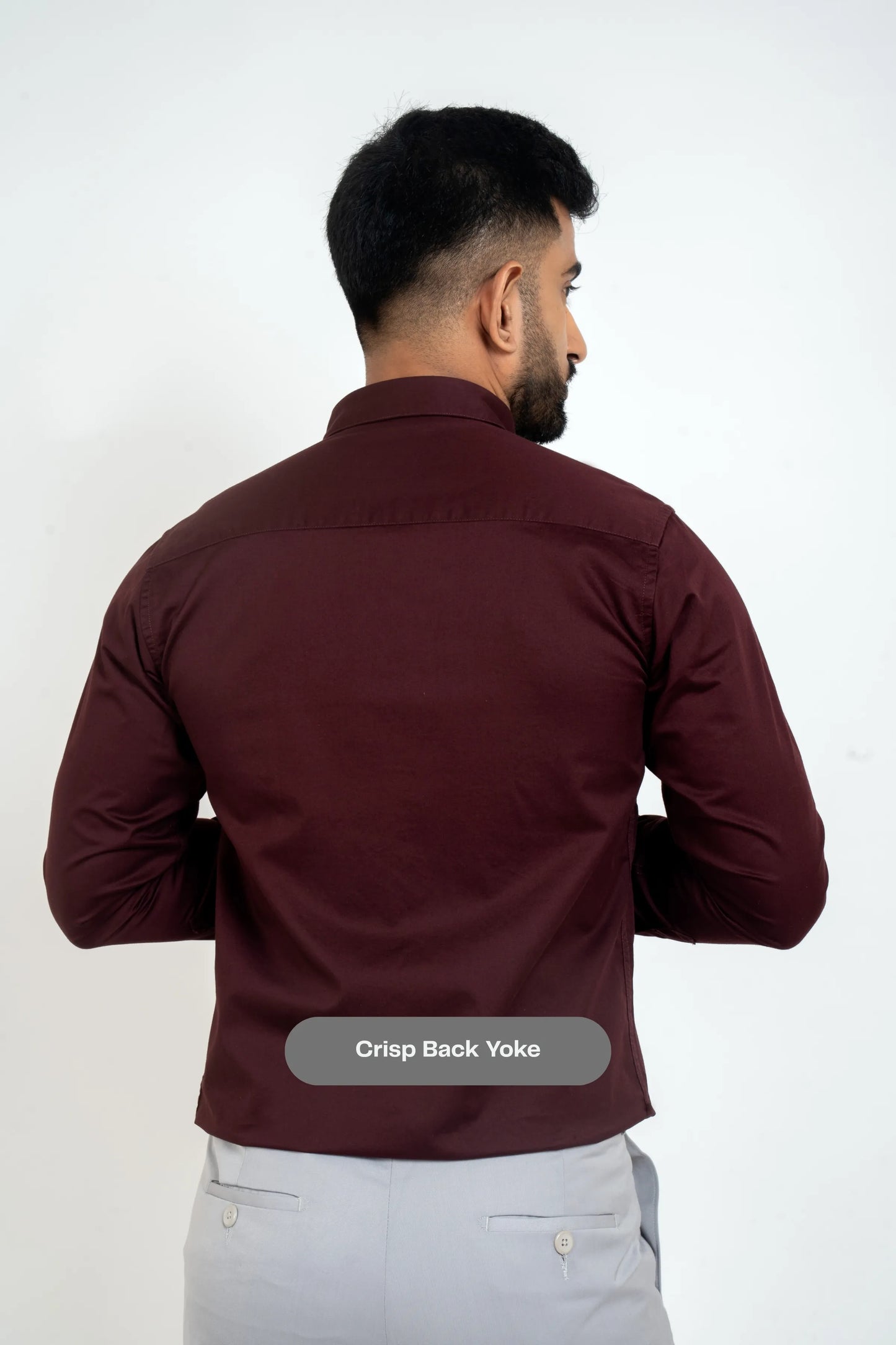 Workflow Cotton Satin Solid Shirt