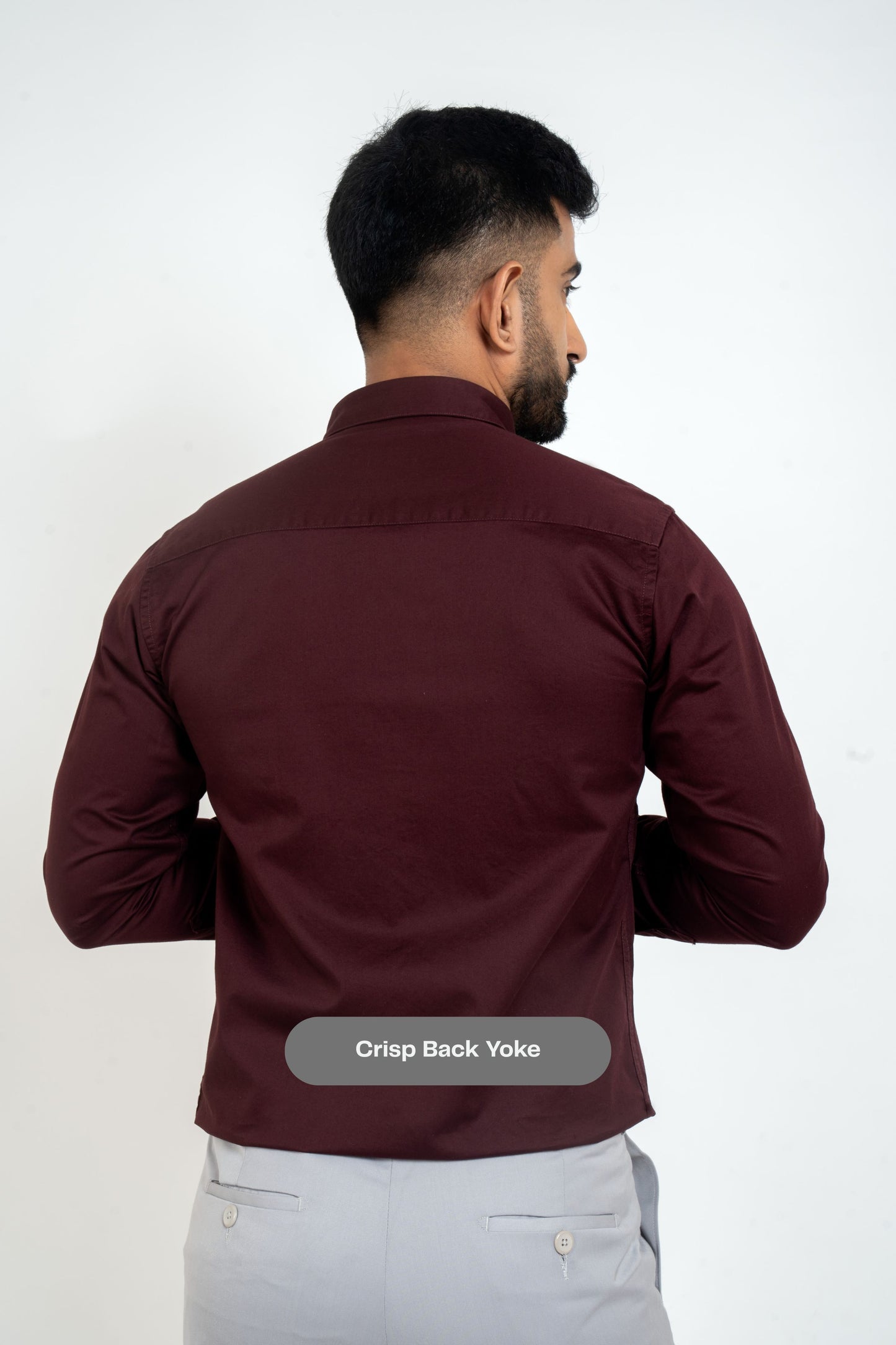 Potent Purple Workflow Cotton Satin Solid Shirt