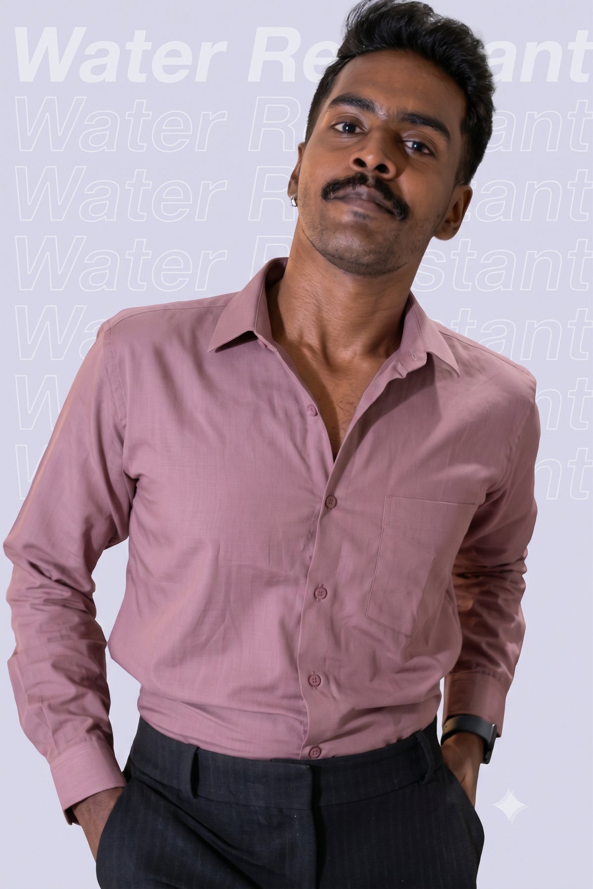 Workflow Water Resistant Solid Shirt - Dusky Rose