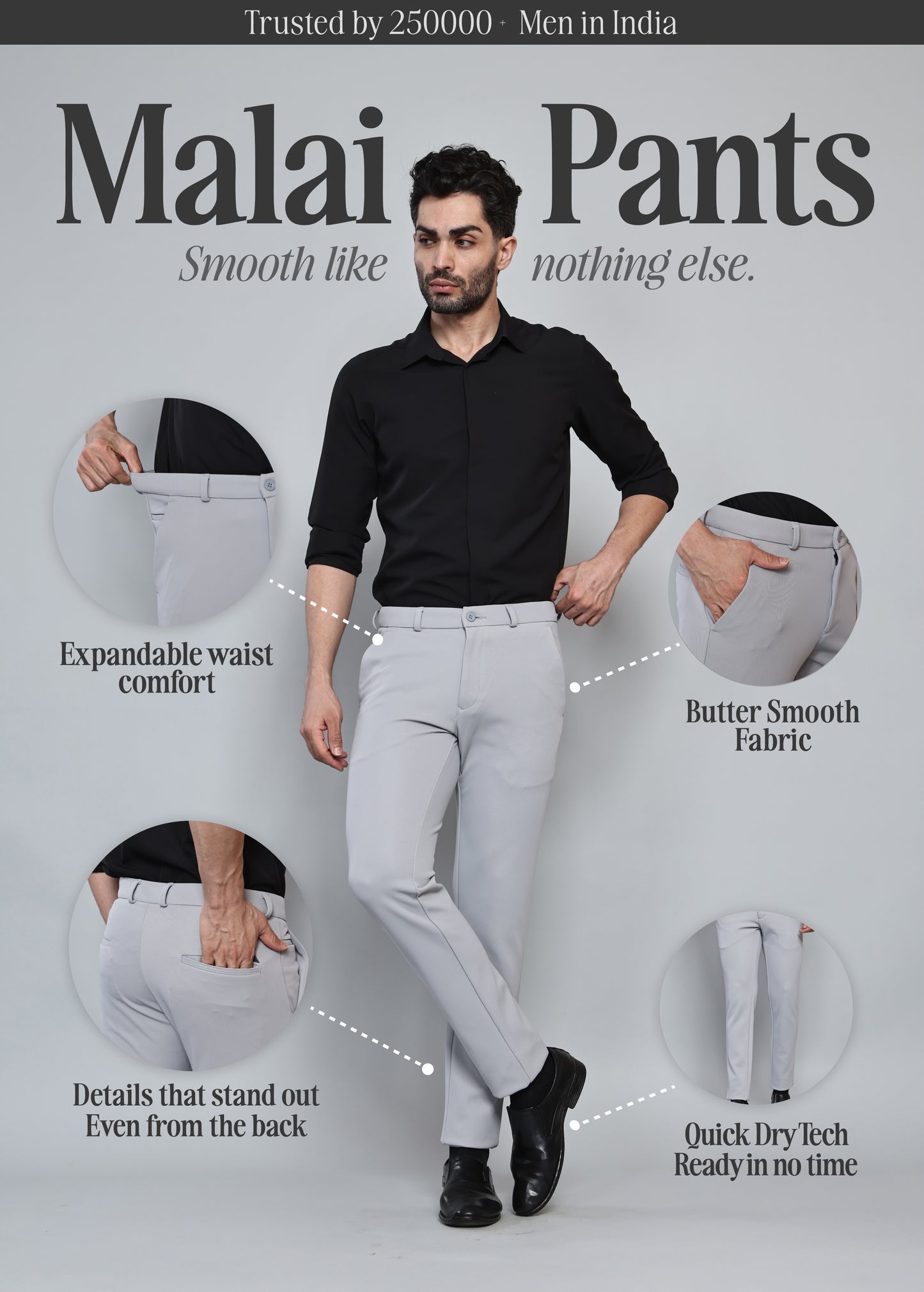Malai Pants - Dolphin Gray