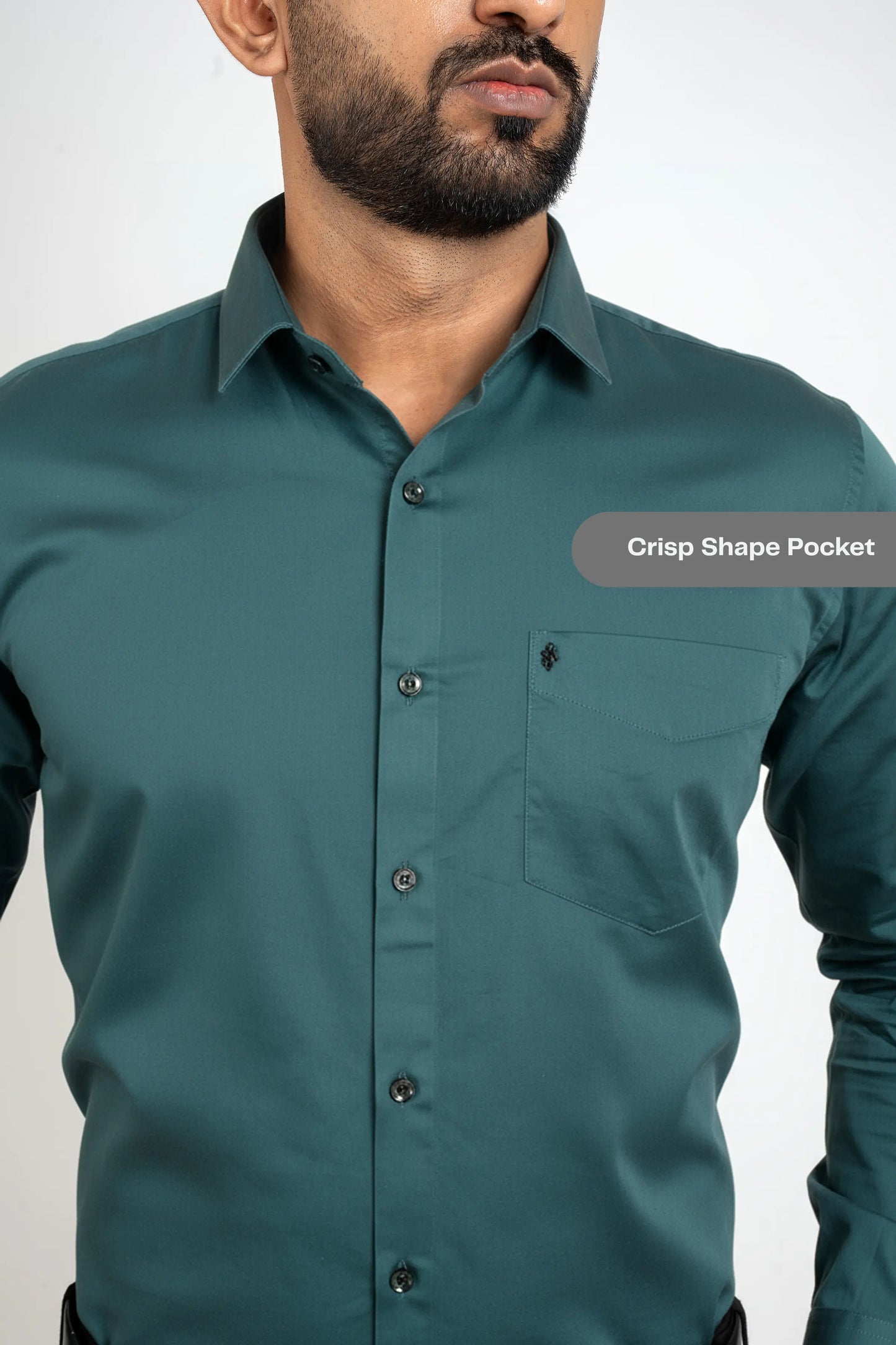 Workflow Cotton Satin Solid Shirt