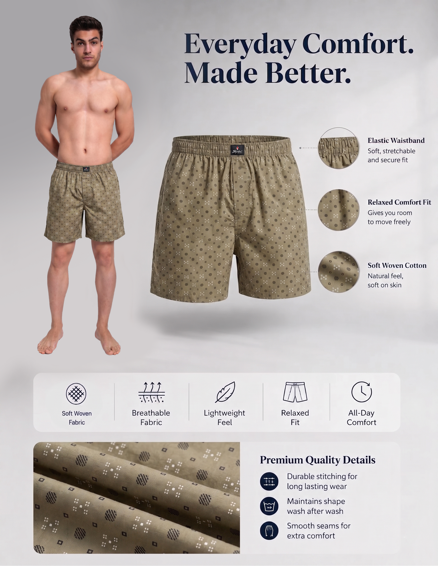 BOXER - LIGHT BROWN