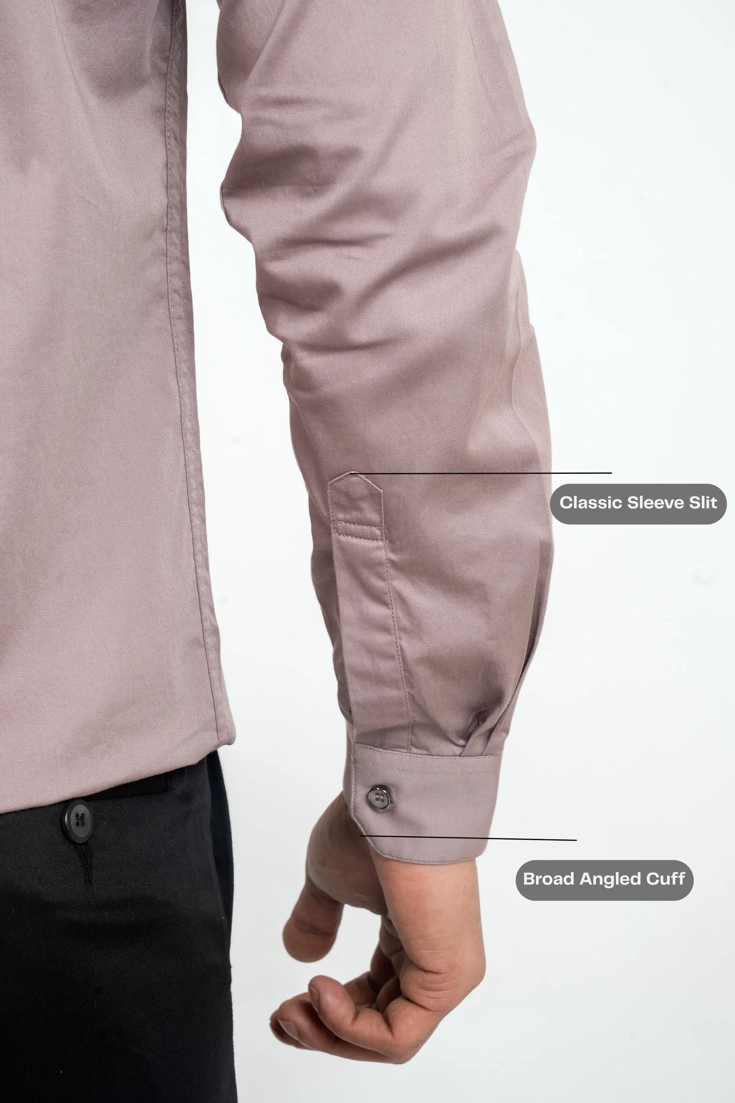 Workflow Cotton Satin Solid Shirt