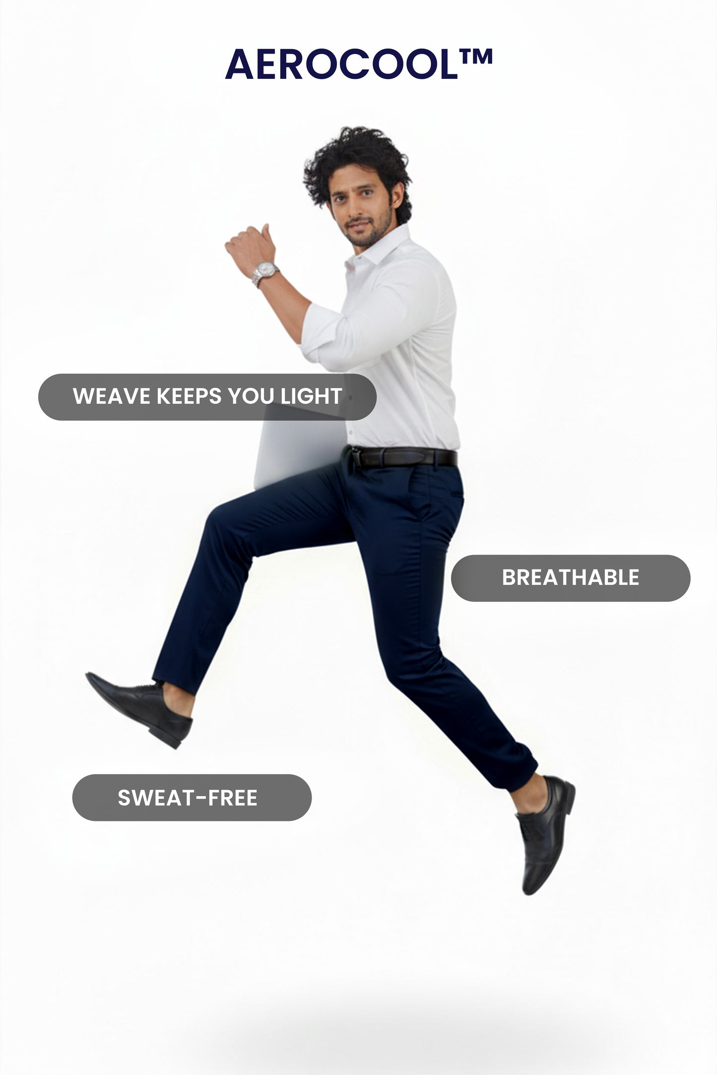 Move Ease Flexi Trousers - Navy Blue